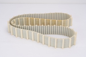 White industrial belt